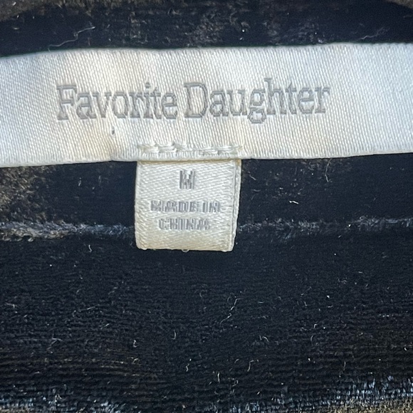 Favorite Daughter Anthropologie Black Velvet Ex-boyfriend button down shirt - Picture 7 of 8